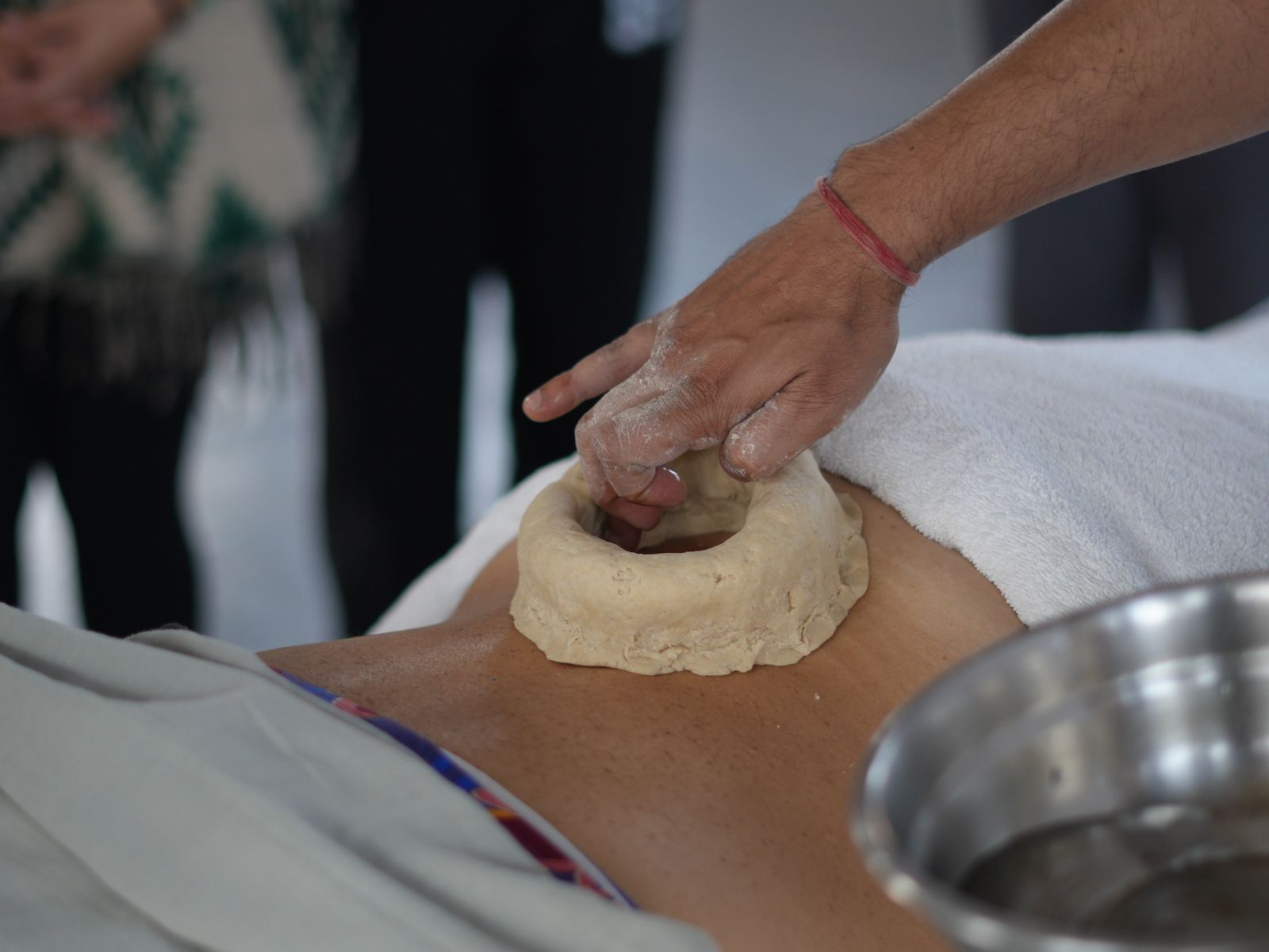 Traditional Ayurvedic Kati Basti therapy for joint pain