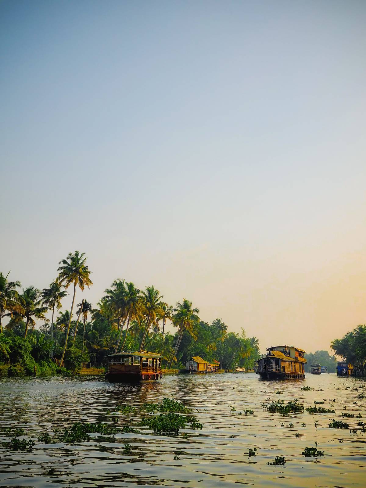 Traditional fishing boat in Kerala near Kochi
